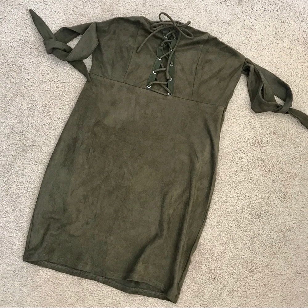 Suede dress